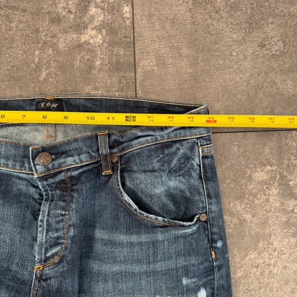 Citizens of Humanity Dylan Jeans‎ Womens 29 Dark Wash Distressed Relaxed Fit - Picture 6 of 8